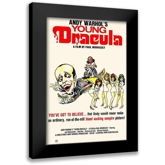 Hollywood Photo Archive 11x14 Black Modern Framed Museum Art Print Titled - Andy Warhols Young Dracula