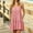 Red, variant on Asgosdo Women Cami Dresses Summer Sleeveless Tiered Pleated Striped Color Block Casual Mini Dress with Pockets