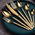 thumbnail image 2 of Juego de cubiertos occidentales de acero inoxidable, cuchillo, tenedor, cuchara, juego de cena, vajilla de postre, cuchillo de carne occidental, cuchara, tenedor Fivean unisex, 2 of 2