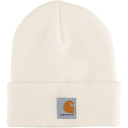 Carhartt Youth Kids Unisex Acrylic Cuff Warm Watch Hat Beanie (Marshmallow, 110)