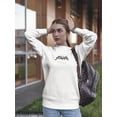 thumbnail image 2 of Atlanta Curved Letters Quote Sweatshirt Women -Image by Shutterstock, Female x-Large, 2 of 4