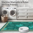thumbnail image 5 of ODIKA 4'x6' Machine Washable Non-Slip Area Rug, Tropical Scallop Edged High Traffic Rug, Beige, 581417, 5 of 5