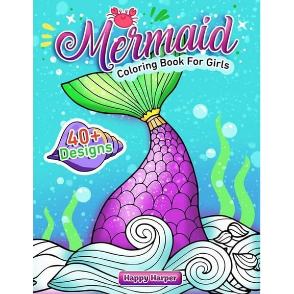 Mermaid Coloring Book, (Paperback)