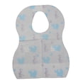 thumbnail image 4 of 20 baberos desechables para bebés con recogedor de alimentos, tamaño para bebés y , impermeables para protección a prueba de f Macarena  Baberos impermeables para niños pequeños, 4 of 7