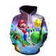 thumbnail image 1 of Sudadera con capucha de Super Bros para niños y adultos, con estampado 3D, informal, para disfraz de Halloween y Navidad, 1 of 1