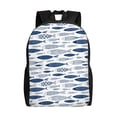 thumbnail image 1 of Fotbe Blue Fish Mochila de Viaje para Laptop, Mochila Ejecutiva Delgada y Resistente 15.6", 1 of 8