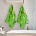 thumbnail image 4 of Dreamtimes Green Shamrocks Ribbon Hand Towels 2 PCS, Ultra Soft and Highly Absorbent, Saint Patricks Day Decorative Fingertip Towel for Home, Bathroom, Kitchen, 28.3"x14.4", 4 of 5