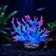 thumbnail image 4 of Aquarium Artificial Sea Branch Decoration, Soft Plastic Coral Ornament with Stable Base for Saltwater Fish Tank Decor, Handmade Natural Looking Underwater Landscape Accessory for Aquatic Plants, 4 of 7