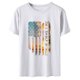 thumbnail image 4 of Camiseta de mujer Camisetas divertidas y lindas de manga corta Camiseta con estampado de bandera del Día de la Independencia Tops Blusa Regalo para mujer Pompotops hfajkhk130610, 4 of 7