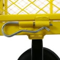 thumbnail image 3 of JOYFULIN Steel Garden Cart, 550LBS Heavy Duty Garden Wagon Cart with 10" All Terrain Tires, Mesh Removable Sides and 180°Rotating Handle, Metal Utility Wagon for Yard, Lawn, and Outdoor Use, Yellow, 3 of 7
