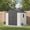 Beige 8 X 8 FT, variant on 8 x 8 FT Plastic Outdoor Storage Shed with Floor, Resin Shed with Window and Lockable Door for Garden, Backyard, Tool Storage Use, Easy to Install in Beige (Kick-it Shed)