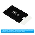 thumbnail image 4 of Uxcell RFID Blocking Sleeves Identity Theft Prevention Credit Cards Secure Protector Holders Sleeves Black 12 Pack, 4 of 6