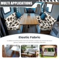 thumbnail image 6 of SCRAWLGOD Cow Print Stretch RV Dinette Cushions Covers Universal 2 Piece Set RV Dinette Booth Seat Slipcover Replacement Non Slip Camper Booth Cushion Slipcover, 6 of 8