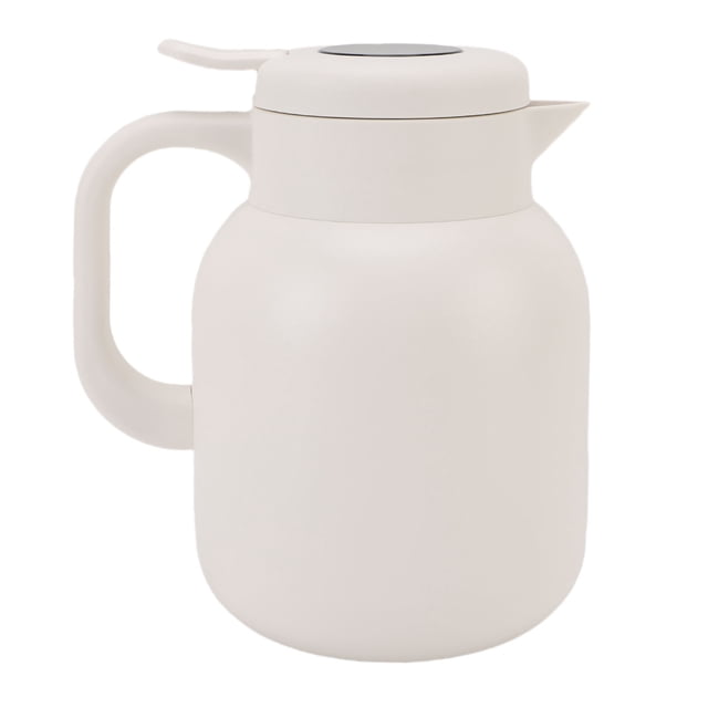 Carafe Thermique en Acier Inoxydable de 1500 ml, Théière à Isolation sous Vide avec Infuseur, Pot à Rétention Chaud Froid, Flasque de Pot Thermique sous Vide Distributeur de Boissons Chaudes pour Café Lait