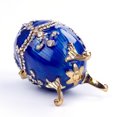 thumbnail image 4 of 1PC Egg Shape Alloy Rhinestone Jewelry Storage Box Desktop Ornament Small Trinket Case Fashion Jewelry Holder Organizer, 4 of 8