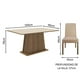 thumbnail image 3 of Juego de Comedor Madesa Luciana Mesa con Tablero de Madera y 6 Sillas Marrón/Crema/Imperial, 3 of 11