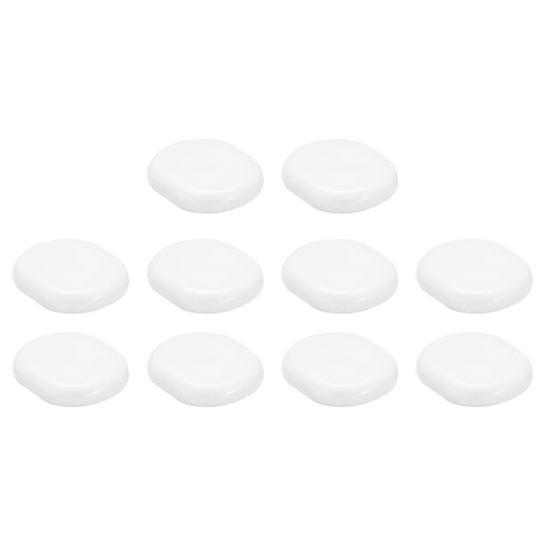 Almohadillas para aretes, paquete de 200 respaldos de aretes de silicona, almohadillas cómodas para aretes de clip (blanco, 10x9mm)