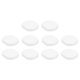 thumbnail image 1 of Almohadillas para aretes, paquete de 200 respaldos de aretes de silicona, almohadillas cómodas para aretes de clip (blanco, 10x9mm), 1 of 6