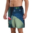 thumbnail image 2 of Totoro Men's Swim Trunks Quick Dry Beach Board Shorts with Pockets Mesh Lining Bathing Suits, 2 of 7