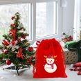 thumbnail image 5 of Nkmbld Christmas Gift Bags Bulk Christmas Flannel Bag Christmas Apples Candy Packaging Bag Drawstring Gift Bag for Wrapping Xmas Party Favors, 5 of 7