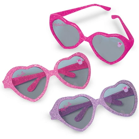 Disney Minnie Mouse Glitter Heart Sunglasses, 6pk