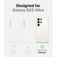 thumbnail image 2 of Ringke Fusion [Anti-Fingerprint] Compatible with Samsung Galaxy S23 Ultra 5G Case, Protective Sturdy Back Shockproof TPU Bumper Translucent Smudge Proof Cover for Women, Men - Matte Clear, 2 of 9