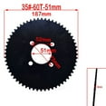 thumbnail image 3 of Applies to Chain Rear Sprocket #35 - 40 65 70 75 Teeth For Mini Bike Go Kart ATV Cart Dirt Pit Bike, 3 of 9
