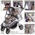 thumbnail image 3 of OUSITAID Rainproof Stroller Cover  Waterproof Transparent Stroller Cover for Wind Snow Dust Ventilation Clear, 3 of 11