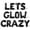 Black, variant on Letter Balloons - LETS GLOW CRAZY 16" Inch Alphabet Letters Foil Mylar Balloon Birthday Party Banner (Blue)