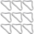 thumbnail image 1 of EcoNesxp V 20pcs Stainless Steel Triangle Ring Fasteners Stainless Steel Triangle Ring Buckle Rings for Trampoline Replacement Parts Pack Trampoline Mattress Crafts, 1 of 5