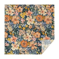 Pioneer Flower Floral Print Pattern Square Tablecloth,Waterproof Square Table Cover,Wipeable Spillproof Washable Table Cover for Home Kitchen Party Decor 60"x60"(152x152cm)