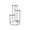 White 4 Tier Solid Round 17" x 17" x 31", variant on DecMode 17" x 17" x 31" 4 Tier White Marble Plantstand with Black Base