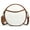 WHITE, variant on GAEKEAO Vegan Leather Crossbody Bags for Women Circle Cross Body Shoulder Bag Purses Handbags with Adjustable Straps