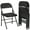Black, variant on Tuekys Folding Chairs Set of 4, Foldable Chairs with Metal Frame Hold up to 350 Pounds, Portable Black Folding Chairs Suitable for Dining Room, Living Room, Office, Camping