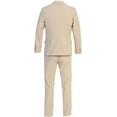 thumbnail image 3 of Men's Three Piece Premium Modern Fit Two Button Suit Light Tan three Piece, 3 of 5