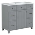 36" Bathroom Vanity without Sink, Cabinet Only, Bathroom Vanity Storage ...