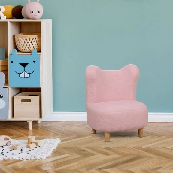 Aria Home Modern Kid's Club Chair Teddy Bear Curved Big Kid Toddler