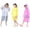 Pink Yellow White, variant on Kids Rain Ponchos, 3 Packs Portable Reusable Emergency Raincoats for 6-12 Years Old for Camping Hiking Traveling Backpacking