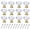Gold, variant on 12 Pack Drawer Knobs Diamond Shaped Crystal Glass 30mm Cabinet Knobs Pull Handles (Rose Gold)