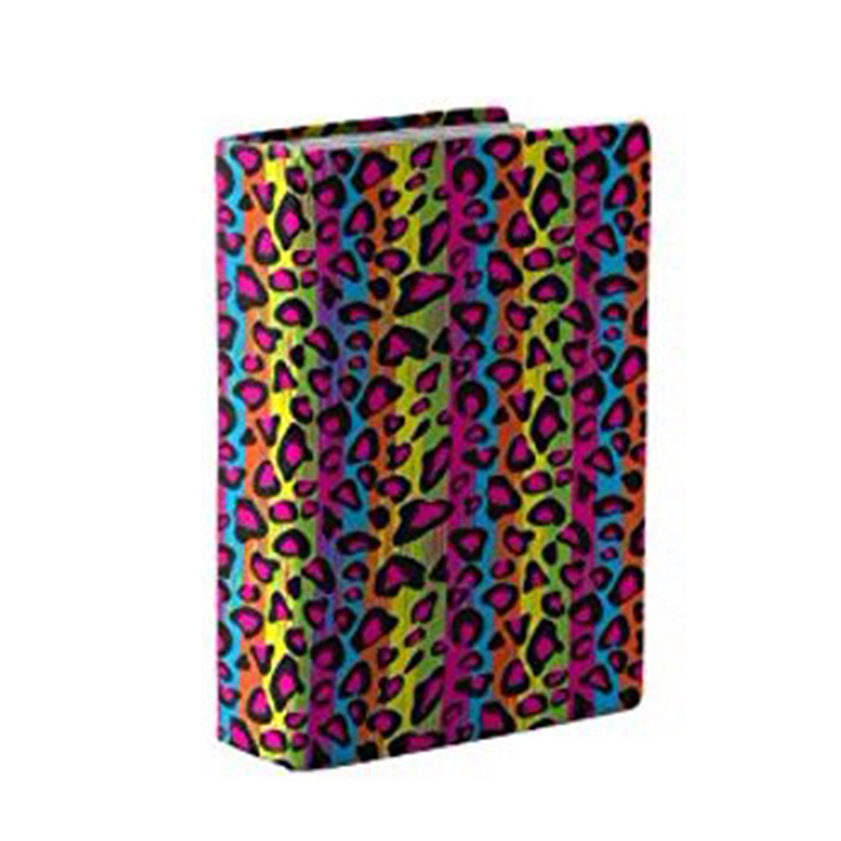 Stretchable Book Cover 1-Count Rainbow Cheetah Pattern Stretchable ...