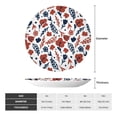 thumbnail image 2 of Salouo Red Blue Leaves Pattern Bone China Decorative Plate,Holiday Decor Decorative Ceramic Plates with Stand Elegant Home DéCor for Hallway/Living Room/Bedroom-6in, 2 of 6
