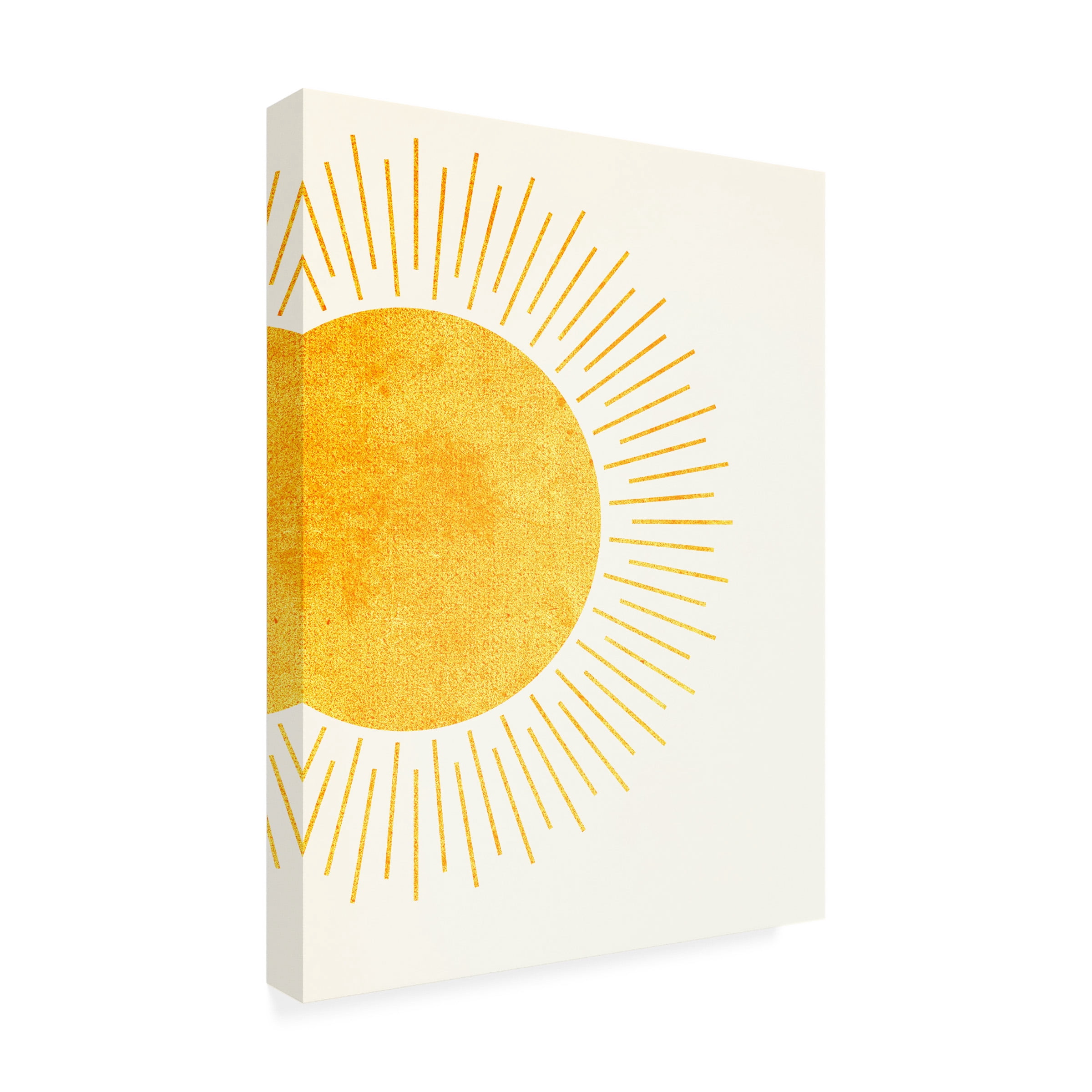 Canvas Wall Art - Tom Quartermaine 'Yellow Boho Setting Sun 1' Wall Art for Living Room, Bedroom, or Office DÃ©cor by Trademark Fine Art - 18 x 24 Inches