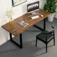 thumbnail image 5 of 28 Inch Metal Desk Table Legs, Heavy Duty Industrial Style Dinning Table Leg with Adjustment Feet Pads, 5 of 14