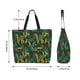 thumbnail image 5 of Balery Jungle Leopard Yellow Bolsa Tote Estilo Estético con Cremalleras, Bolsa de Hombro, Bolsa de Compras Grande y Plegable, 5 of 8
