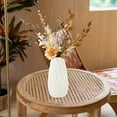 thumbnail image 6 of Decorative Vase, Czzoypi Imitation Glazed Plastic Flower Vase, 10 Inch Modern Home Decor for Living Room TV Cabinet Dried Flower Arrangement, White, 6 of 6