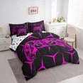 thumbnail image 3 of Castle Fairy Teens Video Game Bedding Comforter Set,Geometric Gamepads King Bedding Sets, 3 of 8