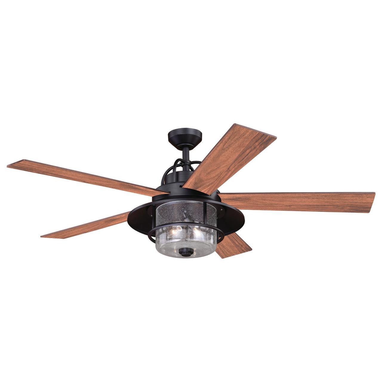 Vaxcel Charleston 56 In. Bronze Farmhouse Indoor-Outdoor Ceiling Fan with LED Light Kit and Remote - 3