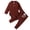 Coffee, variant on Baby Boy Fall Clothes Long Sleeve Little Dude Contrast Color Sweatshirt Top Pants Set Cute Toddler Winter Outfit Children's Thermal Underwear Set for 6 12 18 24 M(AG,12-18 Months)