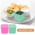 thumbnail image 5 of 2 Pcs Salad Dressing Container with Cover Lunch Box Storage Containers for Food Silica Gel Travel Child, 5 of 6
