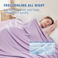 thumbnail image 4 of EMME Cooling Throw Blanket for Couch Bed Hot Flashes, Lavender Throw(50"x 70"), 4 of 8